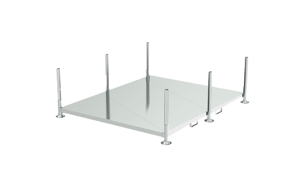 XXL Rungenpalette RPM-6 mit Bodenblech und einsteckbaren Rungen